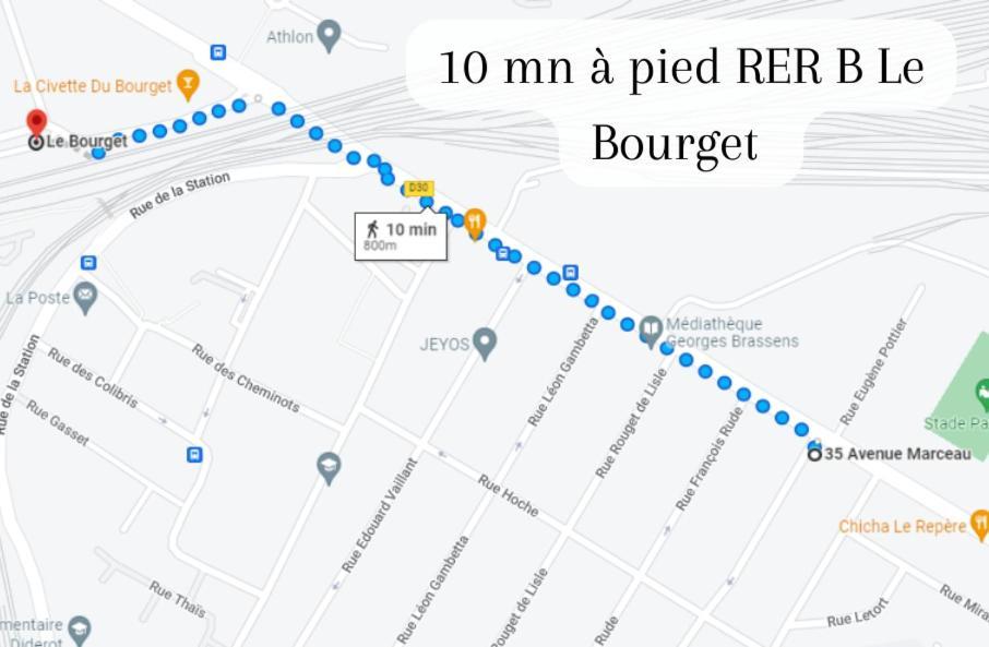 Disponible - Appartement Entier - 10Mn Rer B Aeroport Cdg - Paris Gare Du Nord, T11 Express, Le Bourget, Tout Equipe, Netflix Gratuit, 3 Personnes, 4Eme Etage, Escaliers, Parc Des Expositions, Parking Rue Gratuit Apres 19H Drancy Ngoại thất bức ảnh
